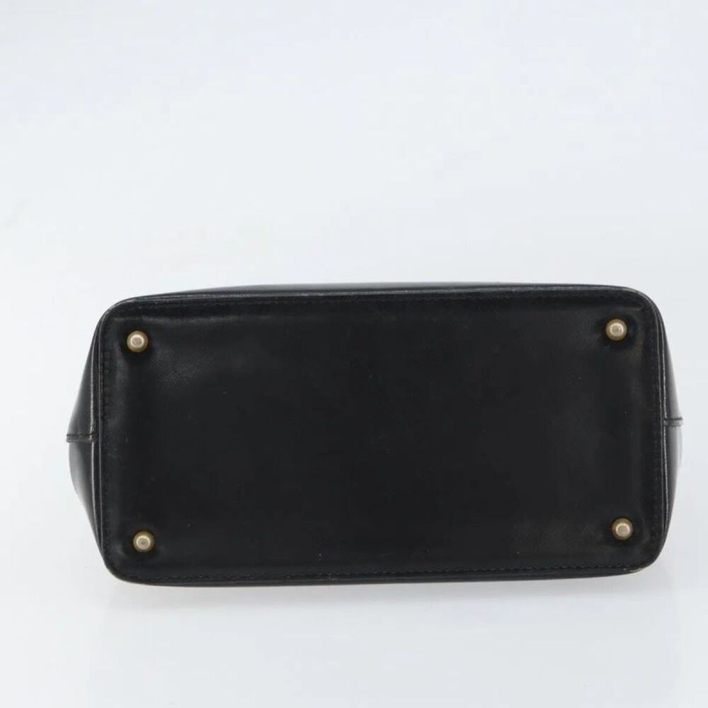 Versace Vintage Leather Black Leather Handbag - Picture 14 of 16